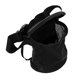 Durable Snorkeling Diving Mesh Bag Multi Purposes Storage Holder Pouch Black