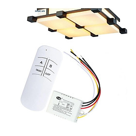 Mua BỘ CÔNG TẮC Điều Khiển Từ Xa 2 Kênh (2 Đèn) - Kênh sóng RF