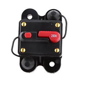 Hình ảnh 12V-24V Inline Auto Waterproof Circuit Breaker 200 AMP Manual Reset Switch