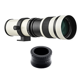 Camera MF Super Telephoto Zoom Lens F/8.3-16 420-800mm T2 Mount with M-mount Adapter Ring 1/4 Thread Replacement for Canon M M2 M3 M5 M6 Mark II M10 M50 M100 M200 Cameras