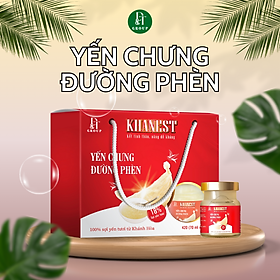 KHANEST - Yến chưng đường phèn dành cho trẻ em /70 ml ( túi xách 6 hũ)