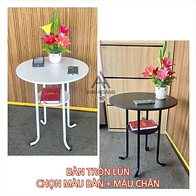 Mua Bàn trà 2 tầng hình elip và hình tròn cao cấp hoàn thiện cao   Bàn sofa đẹp hiện đại