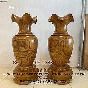 Lục Bình Nguyên Khối Gỗ Cẩm Vàng