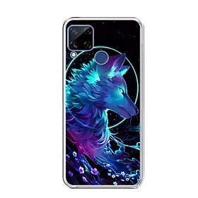 ỐP LƯNG DẺO CHO ĐIỆN THOẠI REALME C15 - 0485 WOLF - HÀNG CHÍNH HÃNG