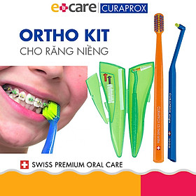 Bộ chăm sóc răng niềng Curaprox Ortho Kit Màu sắc bàn chải bất kỳ