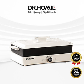 Nồi Lẩu Nướng Đa Năng 2 Trong 1 DrHomie EH03 - Tiện Lợi Với Dung Tích và Công Suất Lớn