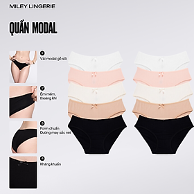 Bộ 10 Quần Lót Nữ Modal Miley Lingerie - Giao Màu Ngẫu Nhiên - Size M