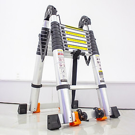 Thang nhôm rút đôi SUMIKA SK560D (2.8M+2.8M) - rút chữ I cao 5.6m, rút chữ A cao 2.8m, tải trọng 300kg