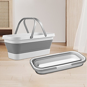 Mua Xô Đựng Nước Gấp Gọn Đa Năng Có Bánh Xe Chậu Gấp Gọn Tiện Lợi Giặt Cây Lau Nhà Chùi Kính Dung Tích 12L