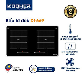 Mua Bếp Điện Từ Đôi Kocher DI-669 Công Nghệ Inverter  tiết kiệm điện  Nhiều tính năng - Hàng chính hãng