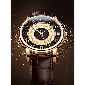 Đồng hồ nam chính hãng Lobinni LB16056G-D2 hàng mới fullbox,kính chống xước,chống nước 50m,máy cơ ( automatic),dây da chính hãng