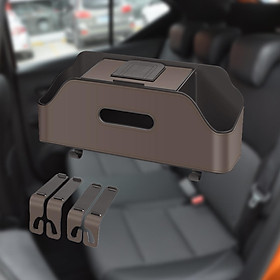 Car Seat Back Organizer Tissue Holder Multifunctional Travel Cup Holder