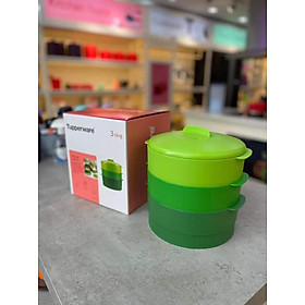 Mua Xửng hấp Steam It 3 tầng màu xanh lá Tupperware - Hàng chính hãng