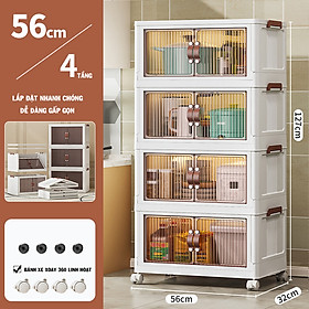 Mua Tủ nhựa đa năng đựng giày dép   nồi chén bát  đồ gia dụng quần áo đồ lót vớ tất cà vạt đồ chơi nhỏ trẻ em  4 ngăn
