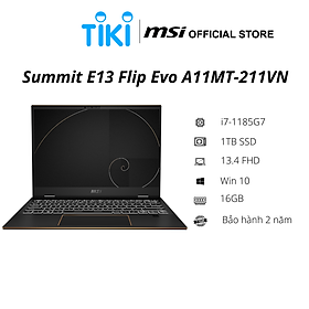 Mua Laptop MSI Summit E13 Flip Evo (A11MT-211VN) (i7 1185G7/16GB RAM/1TB SSD/13.4 inch FHD Touch/Win10/Bút MSI/Đen) - Hàng chính hãng