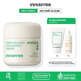 Kem dưỡng ẩm trà xanh innisfree Green Tea Seed Hyaluronic Cream 50ml