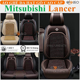 Áo trùm lót bọc ghế xe ô tô Mitsubishi Lancer da PU hạt gỗ tự nhiên CAO CẤP