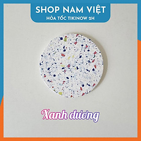 Mua Miếng Lót Ly Họa Tiết Terrazzo  Đế Lót Đá Xốp Diatomite Siêu Thấm Hút