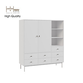 Mua  Happy Home Furniture  BECKY  Tủ quần áo nhiều ngăn - chân sắt    160cm x 55cm x 180cm ( DxRxC)  TCM_014