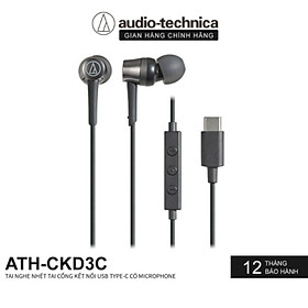 Tai nghe nhét tai Audio-technica ATH-CKD3C cổng kết nối USB Type-C HÀNG CHÍNH HÃNG