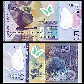 Mua Tờ tiền con chuột Sao Tome 5 Dobras   tiền polyme - Mới 100% UNC - tiền châu Phi  sưu tầm
