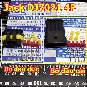 Mua BỘ RỜI ĐẦU NHỰA ĐỰC CÁI  LÕI SẮT ĐỰC CÁI ĐẦU NỐI  HEADER DJ7041 4P  JACK CHỐNG NƯỚC kde5025