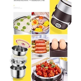 Mua cặp lồng 3 tầng inox cắm điện