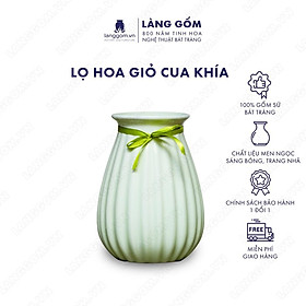Mua Bình hoa  lọ hoa Gốm sứ Bát Tràng cao cấp Men ngọc giỏ cua khía dùng làm quà tặng  trang trí - Làng Gốm Bát Tràng