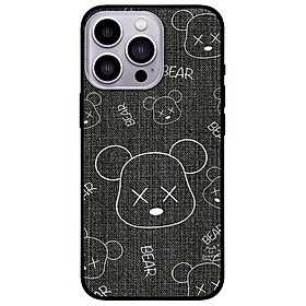 Ốp lưng cho IPhone 14 - 14 Plus - 14 Pro - 14 Pro Max - Họa Tiết Gấu Xám - Hàng Chính Hãng