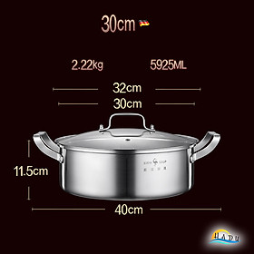 Mua Nồi Lẩu 2 Ngăn Dùng Được Bếp Từ Đa Năng Inox 304 Cao Cấp 28cm 30cm Đạt Chất Lượng Đức SSGP