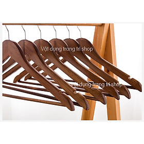Mua MÓC GỖ TREO QUẦN ÁO TAM GIÁC CÓ THANH NGANG TREO ÁO NAM NỮ- MẮC CHO SHOP THỜI TRANG