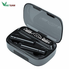 Tai Nghe Bluetooth True Wireless VINETTEAM X5 Tai Nghe Không Dây Bluetooth 5.1 Tai Nghe Nhét Tai Hiển Thị Màn Hình Led , Chống Nước, Pin 2000mah Kiêm Sạc Dự Phòng- Hàng Chính Hãng