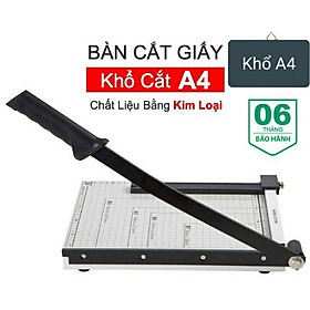 Bàn Cắt Giấy Khổ A4 Chất Liệu Bằng Kim Loại ( Có Chốt Giữ )