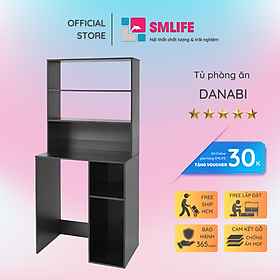 Tủ phòng ăn bằng gỗ phong cách sang trọng SMLIFE Danabi
