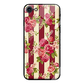 Ốp kính cường lực cho iPhone 7 mẫu HOA HỒNG XANH 7 - Hàng chính hãng
