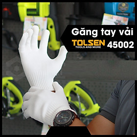 Mua BỘ 12 BAO TAY VẢI TRẮNG 580g TOLSEN 45002 - HÀNG CHÍNH HÃNG