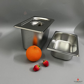 Mua Khay buffet 1/4 sâu 6 5 cm INOX cao cấp  an toàn  tiện dụng