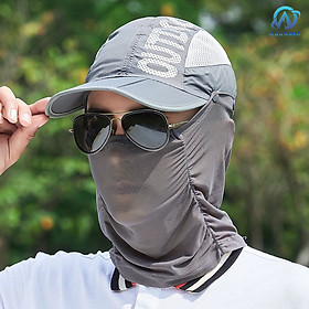 Mũ Nón Chống Nắng Ninja Fullface Kèm Khẩu Trang Lưới Vải Co Giãn Thoáng Khí Có Thể Gấp Gọn Đi Phượt Dã Ngoại Câu Cá Unisex