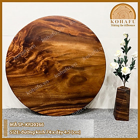 Mua Mặt Bàn Tròn Gỗ Me Tây KOHAFU Đường Kính 74cm - HÀNG TUYỂN CHỌN CÓ SẴN Y HÌNH