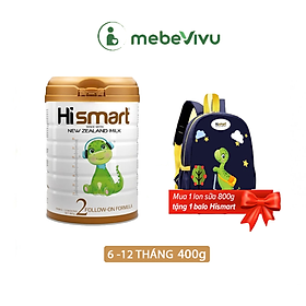 [DATE 1.2023] Sữa bột Hismart số 2_Cho bé từ 6-12 tháng tuổi - xuất xứ 100% New Zeland - 400g