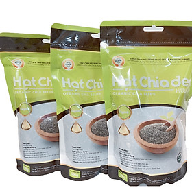 1.5KG-COMBO 3 BỊCH HẠT CHIA ĐEN HỮU CƠ CAO CẤP ORGANIC