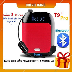 Loa máy trợ giảng Aporo T9 UHF Pro có Bluetooth không dây - Hàng chính hãng