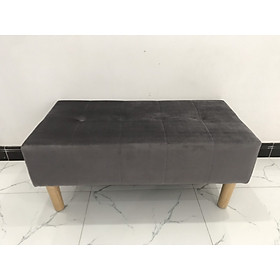 Mua Ghế nệm ghế đôn sofa hình chữ nhật vải Nhung Hàn Quốc đẹp giá rẻ nhiều màu