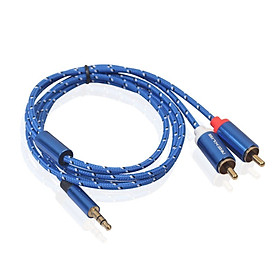 Cáp Âm Thanh Nổi Sang 2RCA Male (3.5mm)