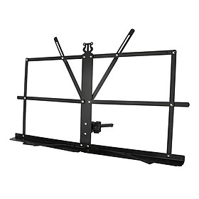 Portable Folding Sheet Music Stand with Adjustable Angle Desktop Music Stand Metal Foldable Book Holder