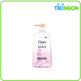 Dầu Gội Thiên Nhiên 640g Dove Óng Mềm Tự Nhiên Hoa Sen Nhật và Nước Gạo Dưỡng tóc mềm mượt, óng ả