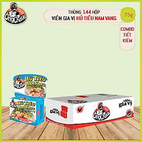 Thùng Viên Gia Vị Hủ Tiếu Nam Vang 75gram Ông Chà Và 12 lốc 144 hộp thùng