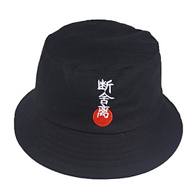 Nón bucket tai bèo thêu chữ Nhật - Lời thề Samurai phong cách thời trang cá tính - Hạnh Dương