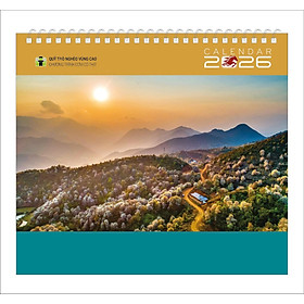 Lịch bàn Phong Cảnh Vùng Cao 2026 - Lịch Cơm Có Thịt