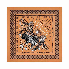 Khăn bandana hình xe ô tô vải cotton size 55x55cm